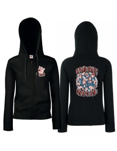Sudadera con cremallera "Punk Fandango" delantera +... 2