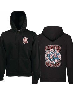 Sudadera con cremallera "Punk Fandango" delantera +...