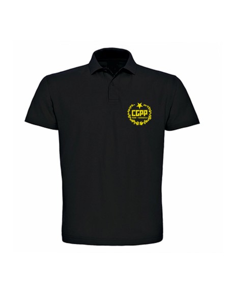 Polo negro "Logo"