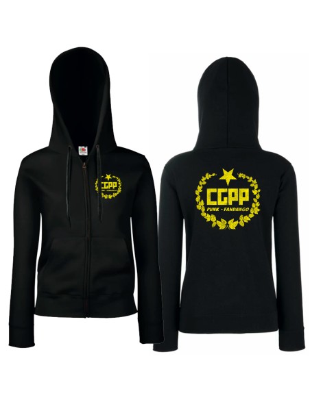 Sudadera con cremallera "Logo" delantera + trasera