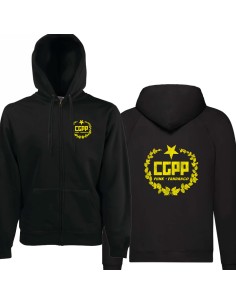 Sudadera con cremallera "Logo" delantera + trasera