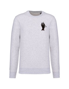 Sudadera sin capucha “Cuervo” delantera + “Perro” trasera 2