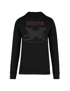 Sudadera sin capucha “Cuervo” delantera + “Perro” trasera