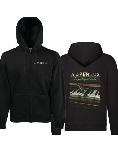 Sudadera cremallera "Logo" delantera...