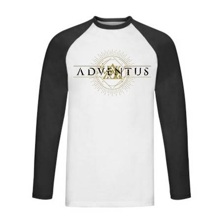 Camiseta ranglan manga larga negra "Logo Renacer Horizontal"