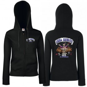 Sudadera con cremallera "Logo" + trasera "Amen, 30 aniversario"