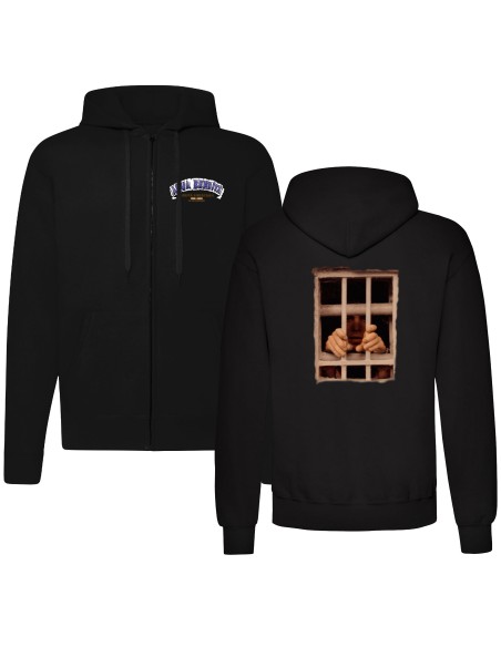 Sudadera con cremallera "Logo" + trasera "¡¡Grita libertad!!"