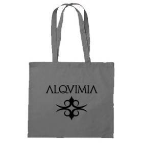 Bolsa de tela gris "Logotipo"