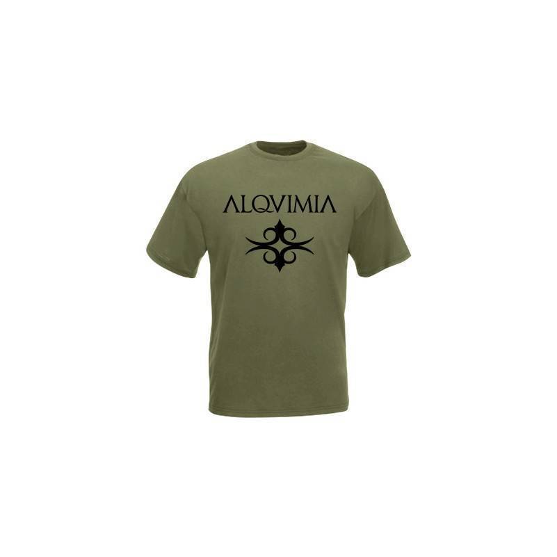 Camiseta verde militar chico "Logotipo"