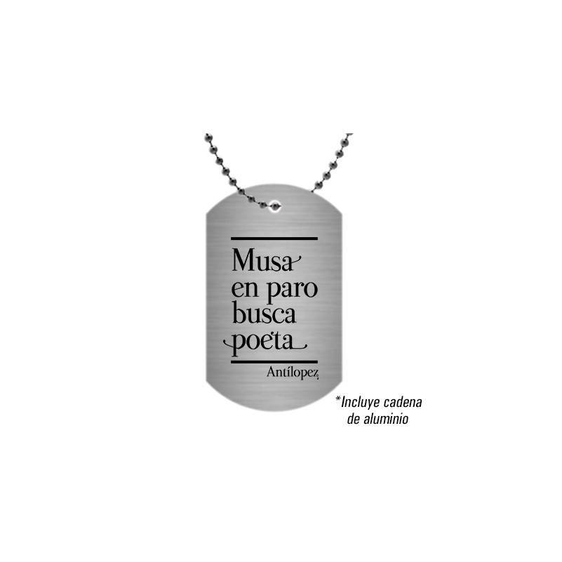 Colgante/Placa aluminio "Musa en...