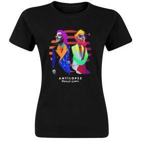 Camiseta negra chica "Dibujo Libre"