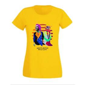 Camiseta amarillo chica "Dibujo Libre"