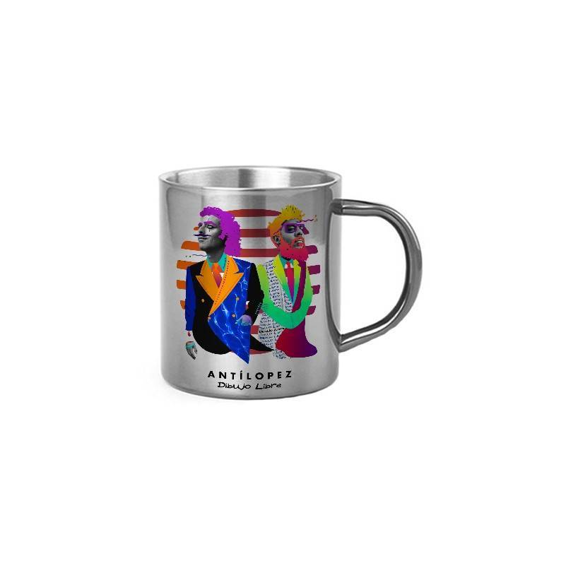 Taza metálica "Dibujo Libre"