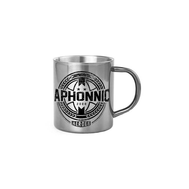 Taza metálica "Héroes 3"