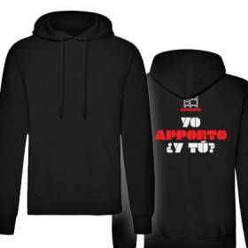 Sudadera "Yo aporto, ¿y tu?" trasera