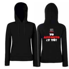 Sudadera "Yo aporto, ¿y tu?" trasera