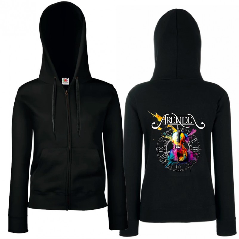 Sudadera cremallera "Violín" trasera