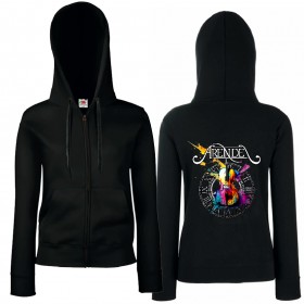 Sudadera cremallera "Violín" trasera