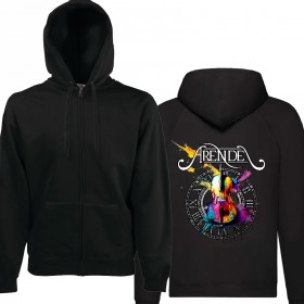 Sudadera cremallera "Violín" trasera