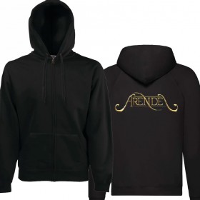 Sudadera cremallera "Logo Dorado" trasera