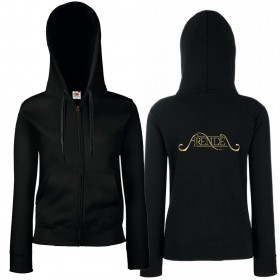 Sudadera cremallera "Logo Dorado" trasera