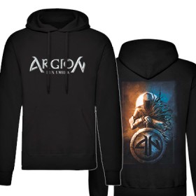 Sudadera negra "Logo" con trasera “Portada Lux Umbra”