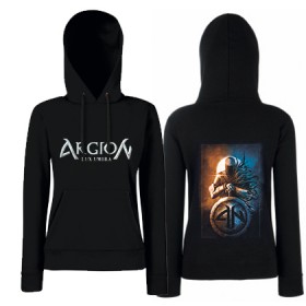 Sudadera negra "Logo" con trasera “Portada Lux Umbra”