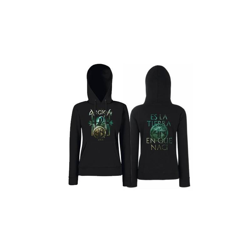 Sudadera negra “Asturorum”  con trasera