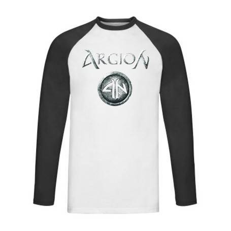 Camiseta ranglan manga larga negra “Logo Argion”