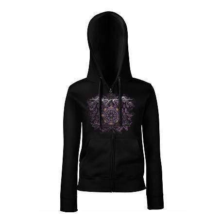 Sudadera cremallera "Tapiz morado" 2
