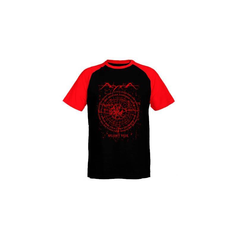 Camiseta ranglan mangas rojas "Silent...