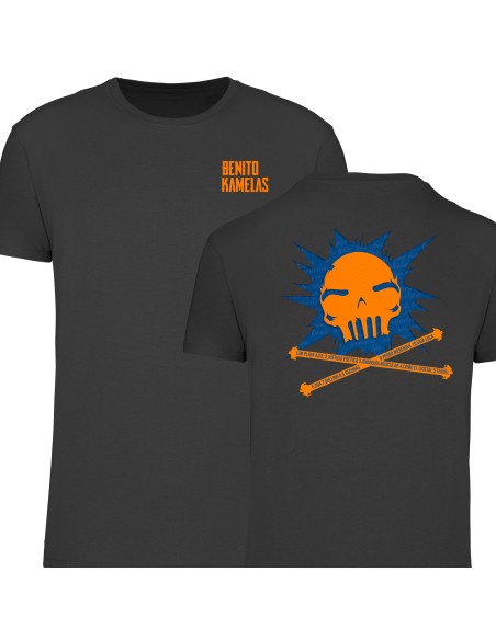 Camiseta "Logo Benito" delantera + "Peineta Justicia" trasera