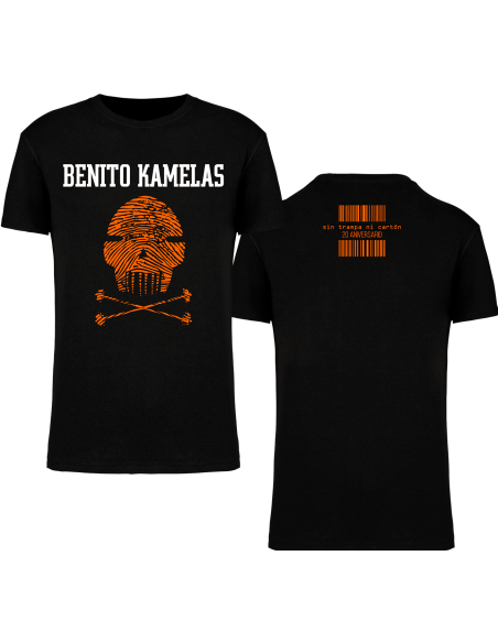 Camiseta “Peineta Huella” + “Cod. Barras” trasera