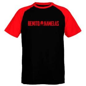 Camiseta ranglan mangas rojas "Logo Peineta Horizontal Rojo"