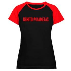 Camiseta ranglan mangas rojas "Logo Peineta Horizontal Rojo"