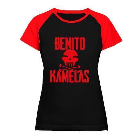 Camiseta ranglan mangas rojas "Logo Peineta Rojo" 2