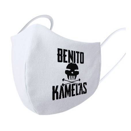Mascarilla blanca "Logo Peineta Negro"