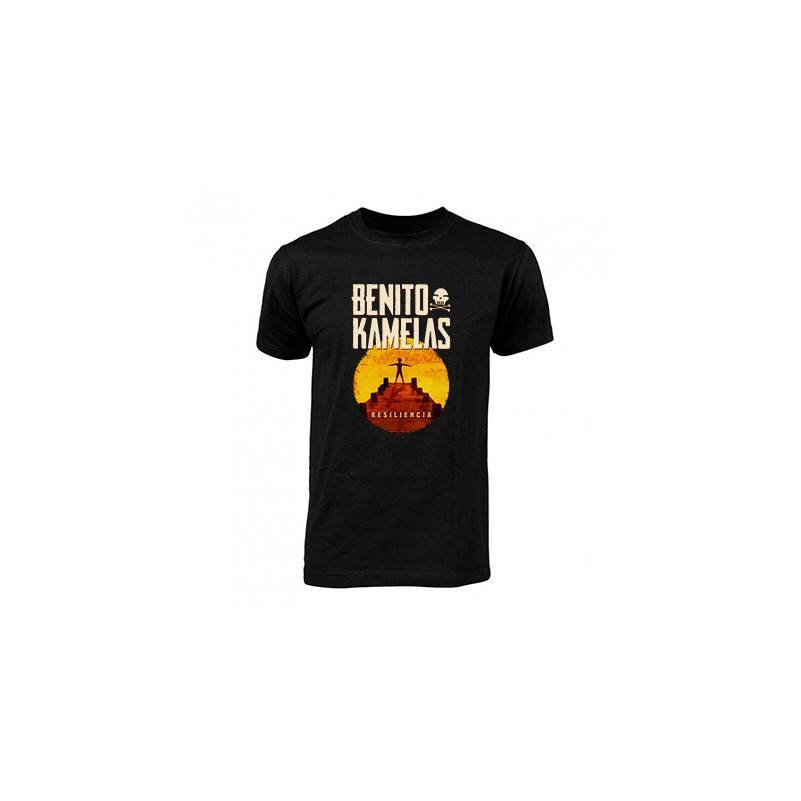 Camiseta negra chico "Resiliencia Círculo"