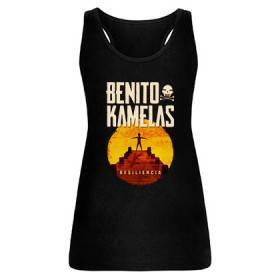 Camiseta negra tirantes chica "Resiliencia Círculo"