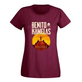 Camiseta granate chica "Resiliencia Círculo"