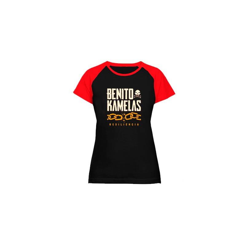 Camiseta ranglan mangas rojas "Cadenas"