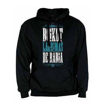 Sudadera "Letras Lágrimas de Rabia"
