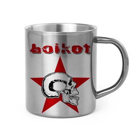 Taza metálica "Calavera"