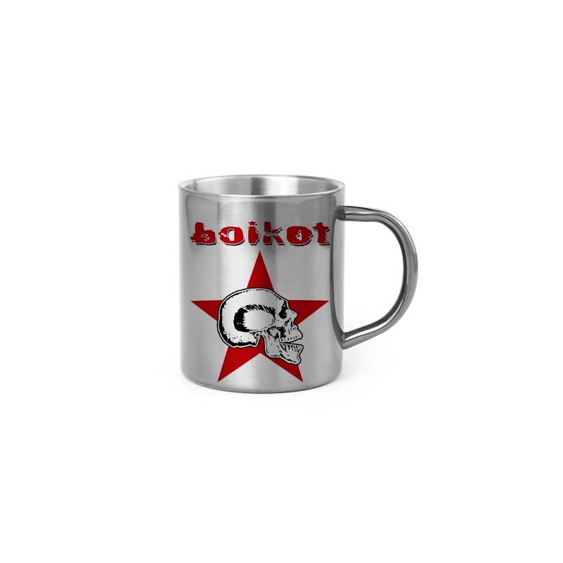 Taza metálica "Calavera"