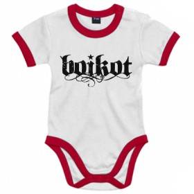 Body bebé con ribete "Logo" en negro