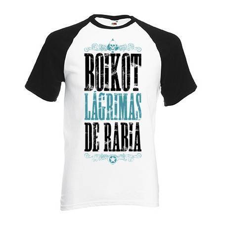 Camiseta ranglan "Letras Lágrimas de Rabia"