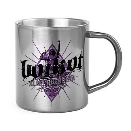 Taza metálica "Alma Guerrera"