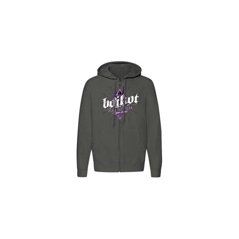 Sudadera con cremallera "Alma Guerrera"