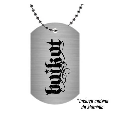 Colgante/Placa aluminio "Logotipo"