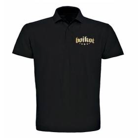 Polo negro chico "Logo Estrellas"